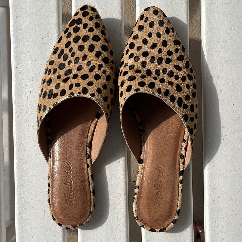 Madwell Cheetah Print Mules